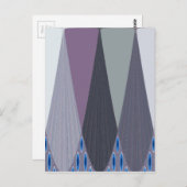 Carte Postale Belle Impression d'art au design Chevron Incroyabl (Devant / Derrière)