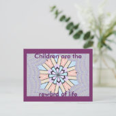 Carte Postale Belle Impression Géométrique Pastel Extraordinaire (Debout devant)