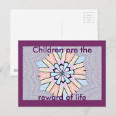 Carte Postale Belle Impression Géométrique Pastel Extraordinaire (Devant / Derrière)