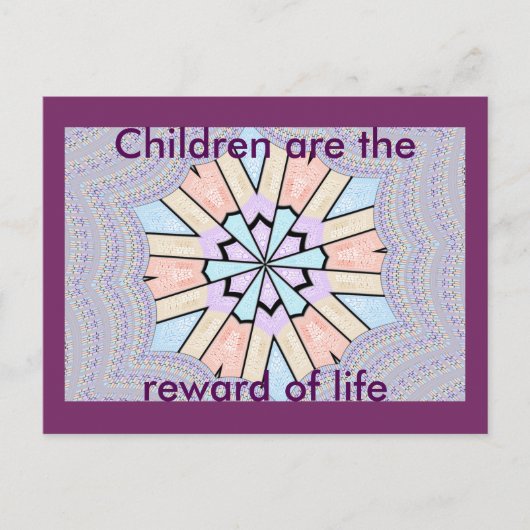 Carte Postale Belle Impression Géométrique Pastel Extraordinaire (Devant)