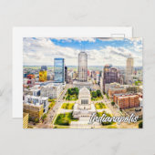 Carte Postale Belle Indianapolis, Indiana, États-Unis (Devant / Derrière)