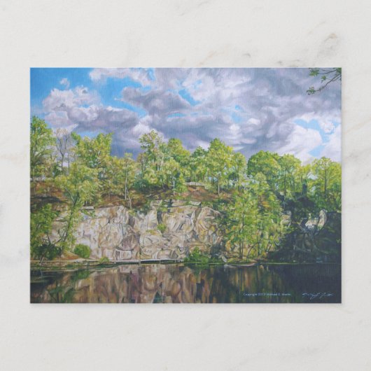 Carte Postale Belle Island Quarry Pond (Devant)