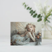 Carte Postale Belle Jeune Fée de Noël (Debout devant)