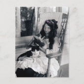 Carte Postale Belle jeune fille avec chats Chat Circa 1910 (Devant)