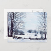 Carte Postale Belle Journée d'hiver (Devant / Derrière)