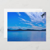 Carte Postale belle journée sur le lac (Devant / Derrière)