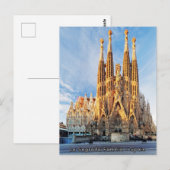 Carte Postale Belle La Segrada Familia - Espagne (Devant / Derrière)