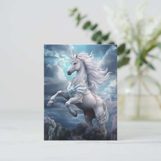 Carte Postale Belle licorne (Debout devant)