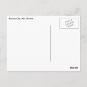 Carte Postale Belle ligne Skyline Kansas City (Dos)