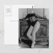 Carte Postale Belle lingerie de B&W extérieur (Devant / Derrière)