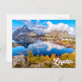 Carte Postale Belle Lofoten, Norvège (Devant / Derrière)