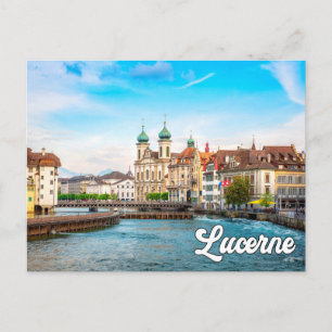 Carte Postale Belle Lucerne, Suisse