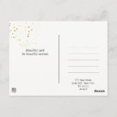 Carte Postale Belle lune étoiles femme art déco illustration (Dos)