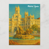 Carte Postale Belle Madrid Espagne Art Vintage voyage (Devant)