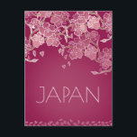 Carte Postale Belle main de fleur Sakura japonaise illustrée<br><div class="desc">Célébrez votre temps au Japon avec ces belles cartes postales Sakura illustrées à la main. Parfait pour partager avec des amis ou vendre à votre boutique de tourisme!</div>