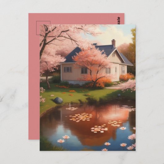 Carte Postale Belle Maison (Devant / Derrière)