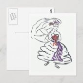 Carte Postale Belle Mariée (Devant / Derrière)