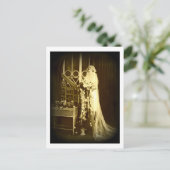 Carte Postale Belle Mariée Vintage (Debout devant)