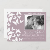 Carte Postale Belle Mariposas Blanc Bleu Photo (Devant / Derrière)