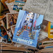 Carte Postale Belle Marocaine Chefchaouen Blue North City