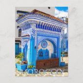Carte Postale Belle Médina Bleue Chefchaouen Marocaine (Devant)