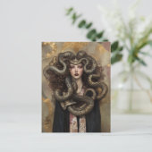 Carte Postale Belle Medusa - Grec Art Nouveau Portrait 02 (Debout devant)