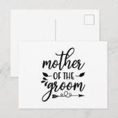 Carte Postale Belle-mère du marié (Devant / Derrière)