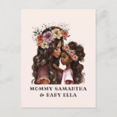 Carte Postale Belle mère et fille noire (2) (Devant)