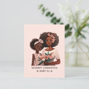 Carte Postale Belle mère et fille noires (17)