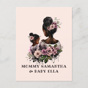 Carte Postale Belle Mère et Fille Noires (7)