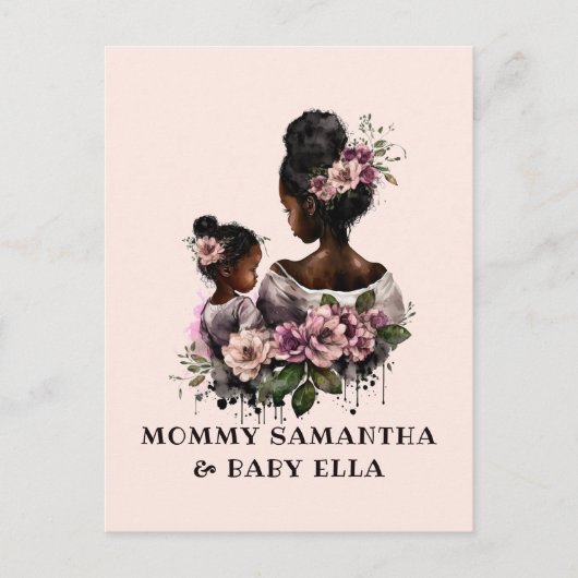 Carte Postale Belle Mère et Fille Noires (7) (Devant)
