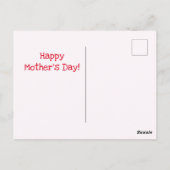 Carte Postale Belle-mère 'Merci' | Red Heart pour la fête des mè (Dos)