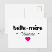Carte Postale Belle mère veilleuse (Devant / Derrière)