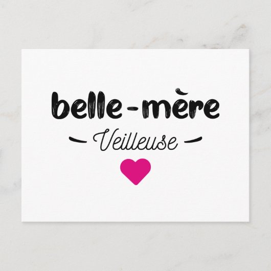 Carte Postale Belle mère veilleuse (Devant)
