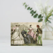 Carte Postale Belle mode 1859 (Debout devant)