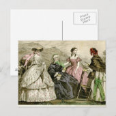 Carte Postale Belle mode 1859 (Devant / Derrière)