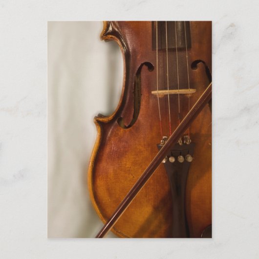 Carte Postale Belle musique—Violon (Devant)