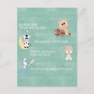 Carte Postale Belle Nourriture Bébé Rhymes