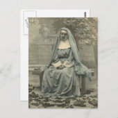 Carte Postale Belle Nun (Devant / Derrière)