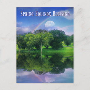 Carte Postale Belle Ostara Équinoxe de Printemps Bénédictions Ar