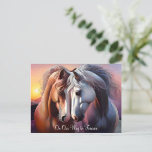 Carte Postale Belle paire de chevaux pour l'Anniversaire