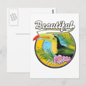 Carte Postale Belle Palma, logo toucan (Devant / Derrière)