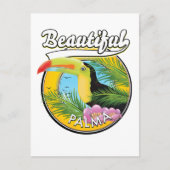 Carte Postale Belle Palma, logo toucan (Devant)