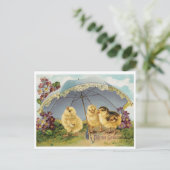 Carte Postale Belle Pâques Vintages (Debout devant)