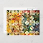 Carte Postale Belle Patchwork (Devant / Derrière)