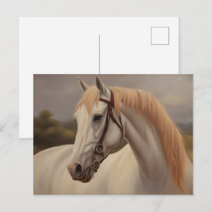 Carte Postale Belle peinture de chevaux