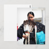 Carte Postale Belle photo d'une danseuse de pluie (Devant / Derrière)