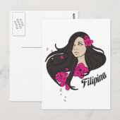 Carte Postale Belle Pina Graphic Tee (Devant / Derrière)