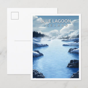 Carte Postale Belle Place Blue Lagoon Islande Travel
