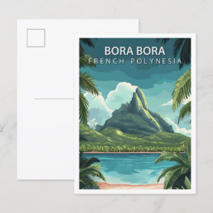 Carte Postale Belle Place Bora Bora Polynésie française Voyage